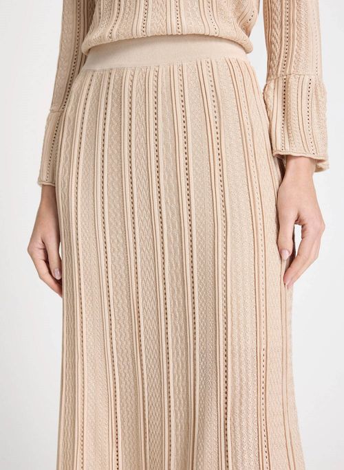 Saia Le Lis Lorena Midi Tricot Feminina