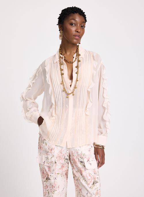Camisa Le Lis Cleo Seda Feminina